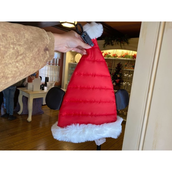 NWT Disney Parks Quilted Mickey Mouse Santa Hat - Picture 3 of 4